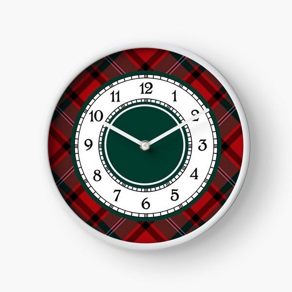 MacPhail tartan wall clock