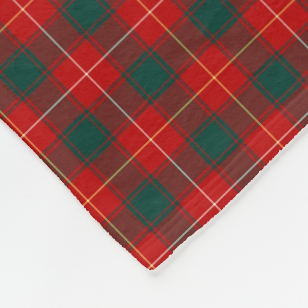 MacPhee tartan fleece blanket