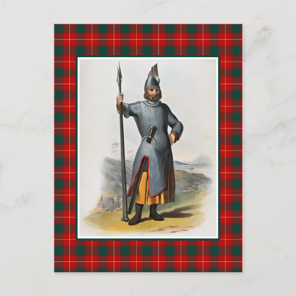 MacPhee tartan vintage postcard