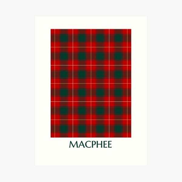 MacPhee tartan art print