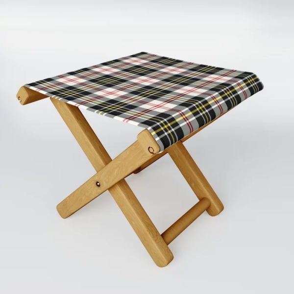 MacPherson Dress tartan folding stool