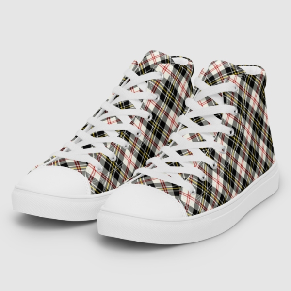 Anderson tartan men's white hightop shoes