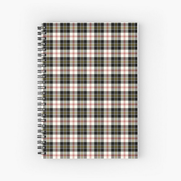 MacPherson Dress tartan spiral notebook