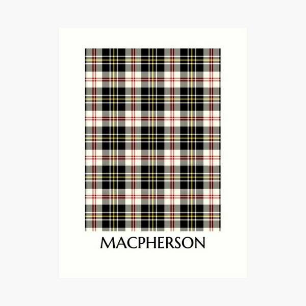 MacPherson Dress tartan art print
