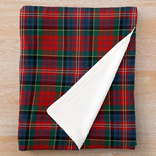 MacPherson tartan fleece throw blanket