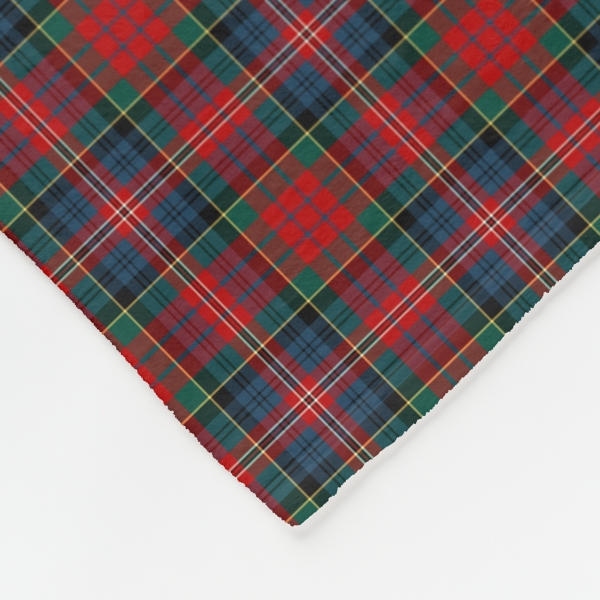 MacPherson tartan fleece blanket