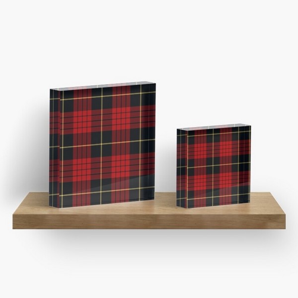 MacQueen tartan acrylic block