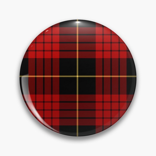 MacQueen tartan pinback button