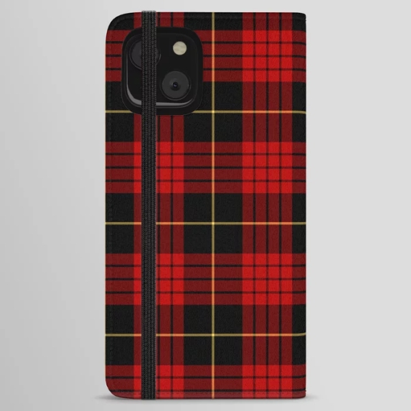 Clan MacQueen Tartan iPhone Wallet Case