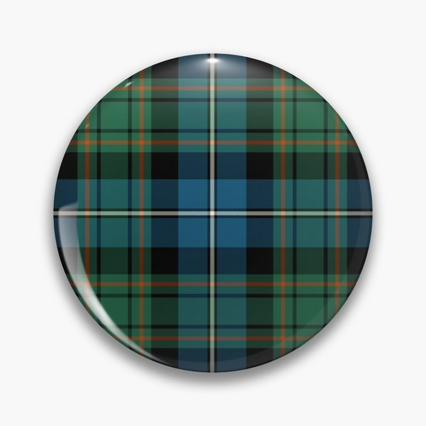 MacRae tartan pinback button