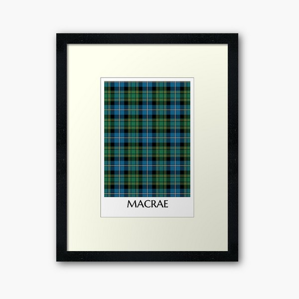 Clan MacRae Hunting Tartan Framed Print