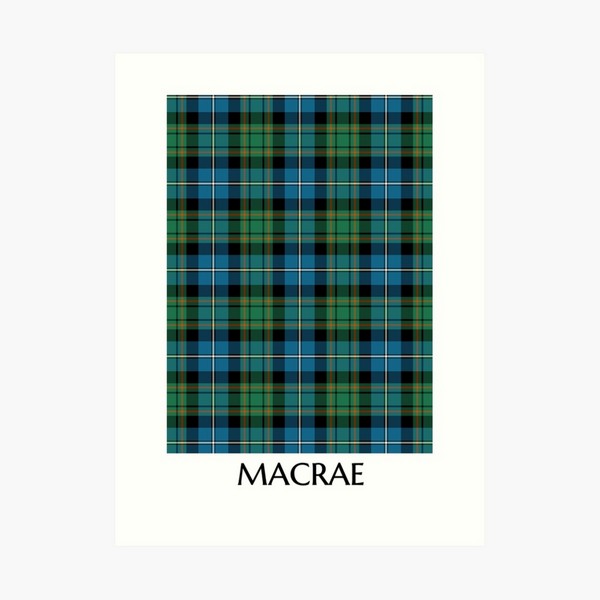 MacRae tartan art print