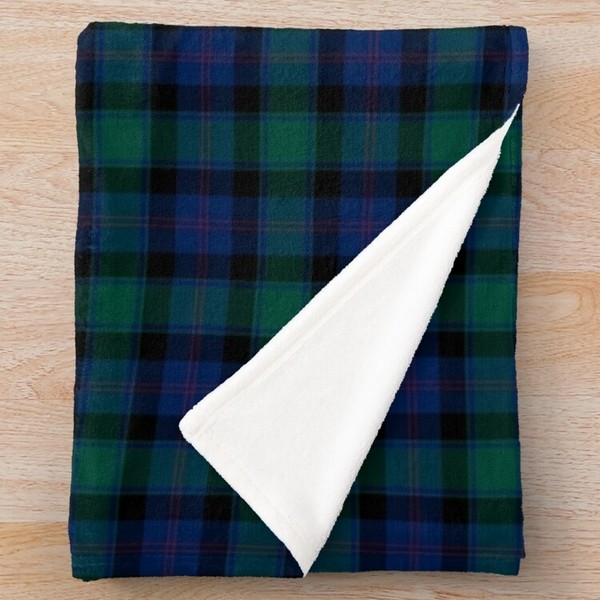 MacTaggart tartan fleece throw blanket