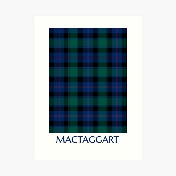 MacTaggart tartan art print