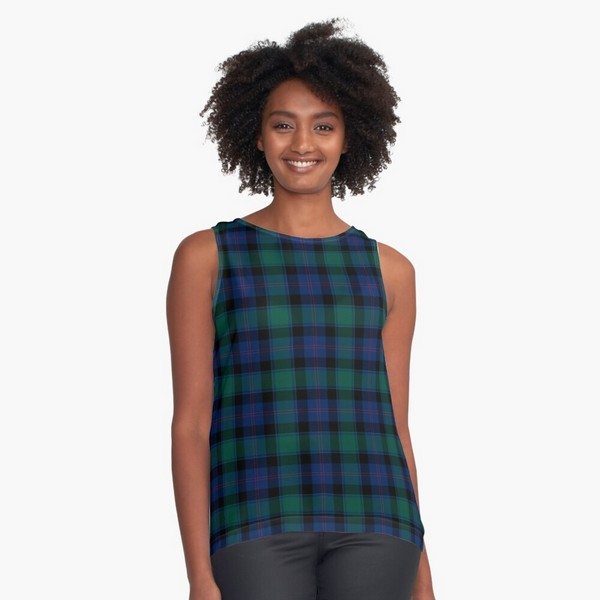 MacTaggart tartan sleeveless top