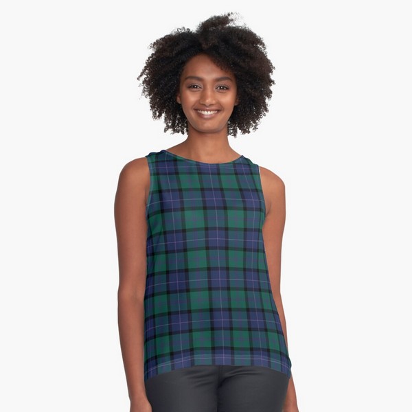 MacThomas tartan sleeveless top