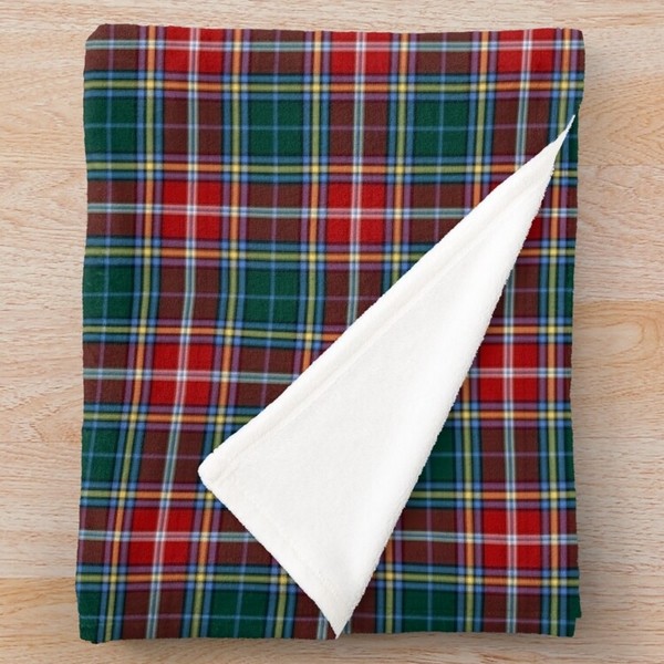 MacWhirter tartan fleece throw blanket