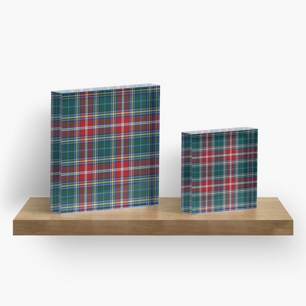 MacWhirter tartan acrylic block