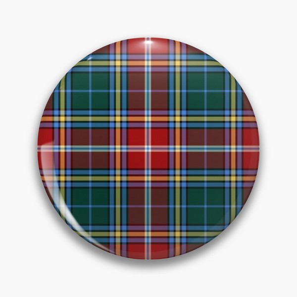 MacWhirter tartan pinback button