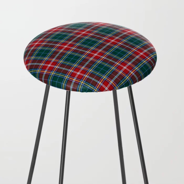 MacWhirter tartan counter stool