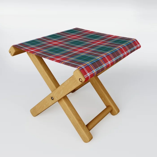 MacWhirter tartan folding stool