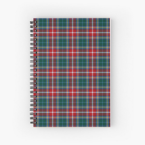 MacWhirter tartan spiral notebook