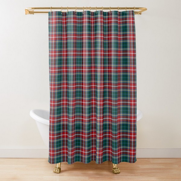 MacWhirter tartan shower curtain