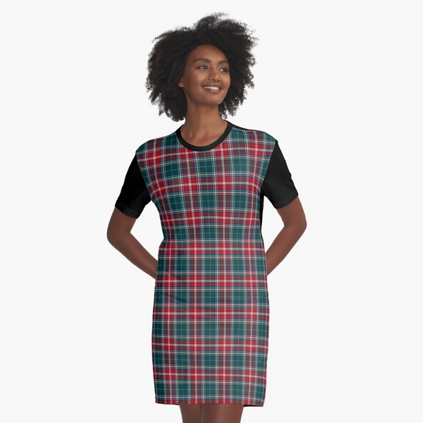 MacWhirter tartan tee shirt dress