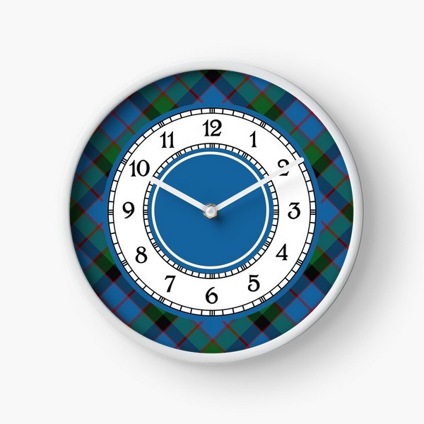 MacWilliam tartan wall clock