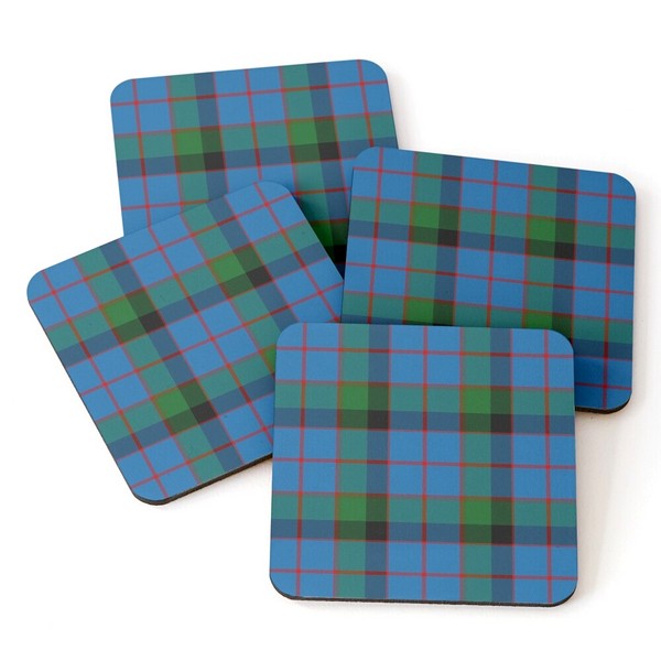 MacWilliam tartan beverage coasters