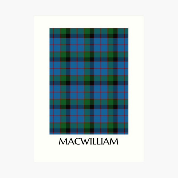 MacWilliam tartan art print