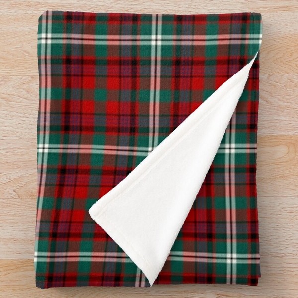 Maguire tartan fleece blanket