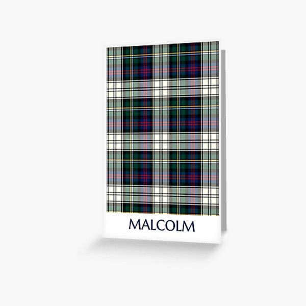 Malcolm Dress tartan greeting card