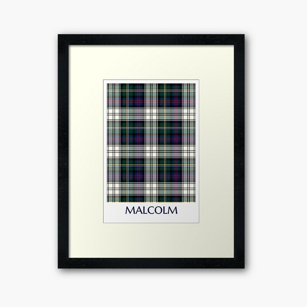 Malcolm Dress tartan framed print