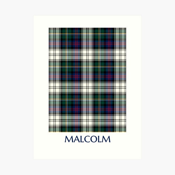 Malcolm Dress tartan art print