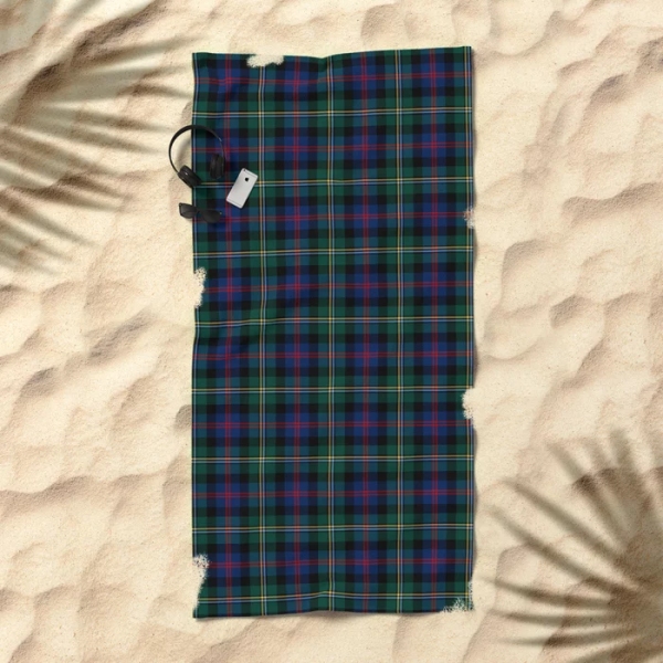 Clan Malcolm Tartan Beach Towel