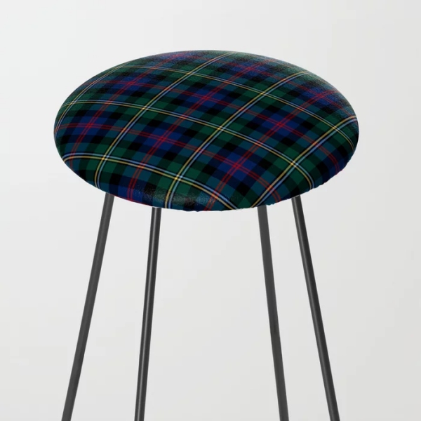 Malcolm tartan counter stool