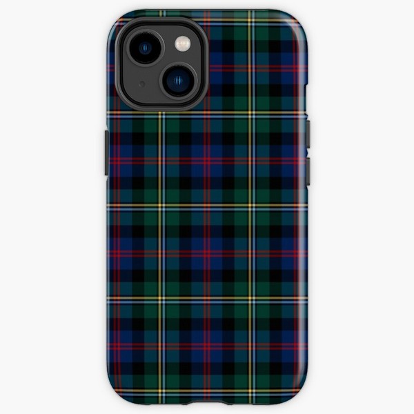 Clan Malcolm Tartan iPhone Case