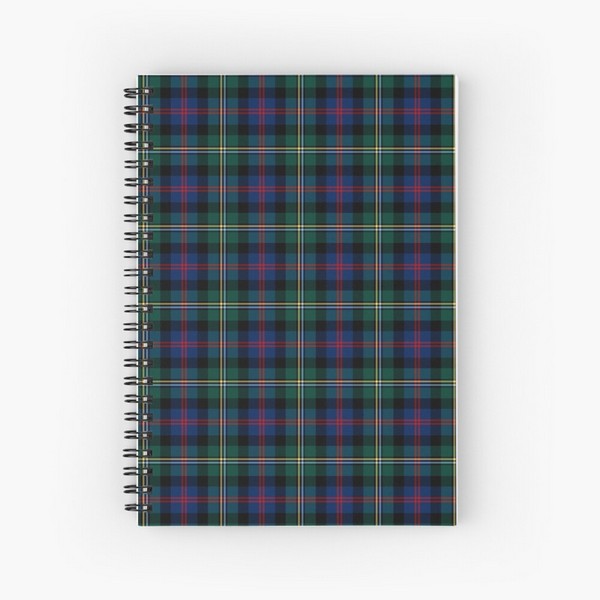 Malcolm tartan spiral notebook