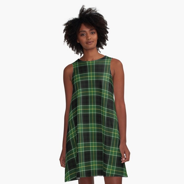 Malone tartan a-line dress