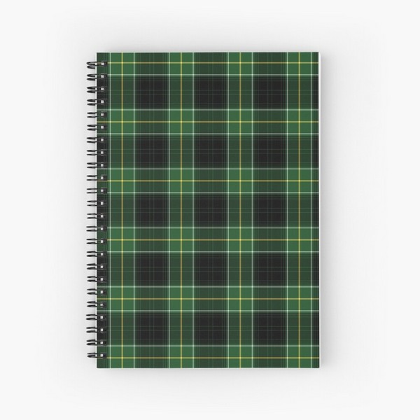 Malone tartan spiral notebook