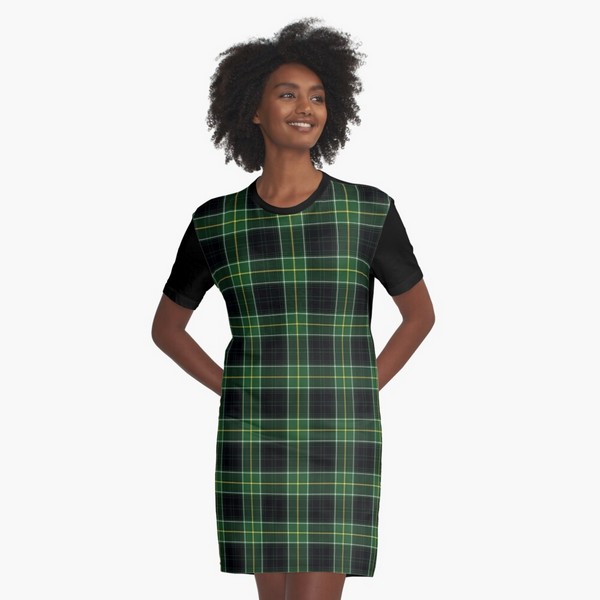 Malone tartan tee shirt dress