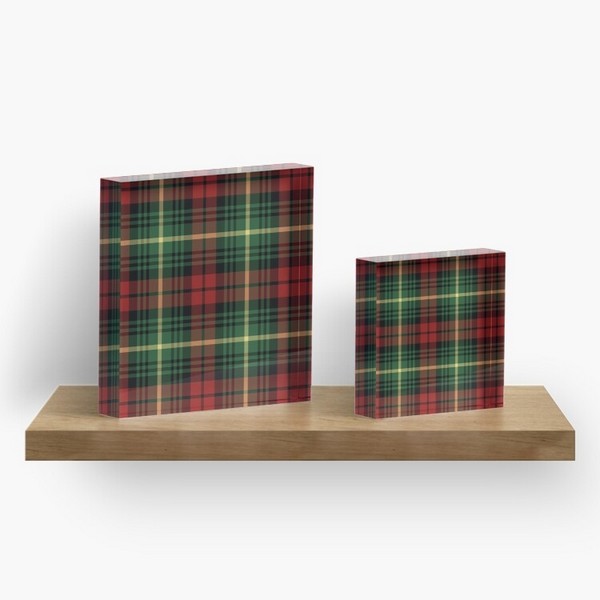 Martin tartan acrylic block