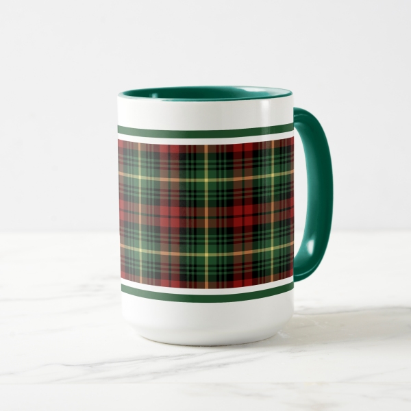 Martin tartan coffee mug