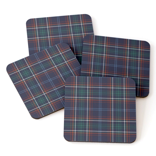 Massachusetts Tartan Coasters