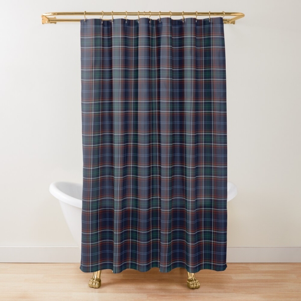 Massachusetts Tartan Shower Curtain
