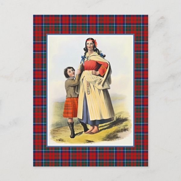 Matheson tartan postcard