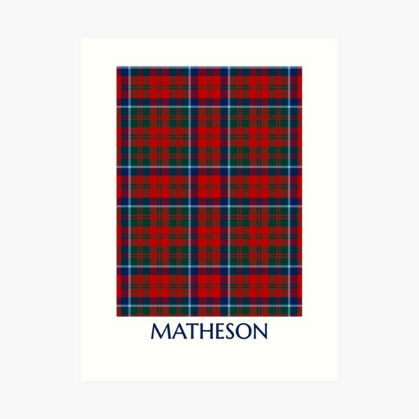 Matheson tartan art print