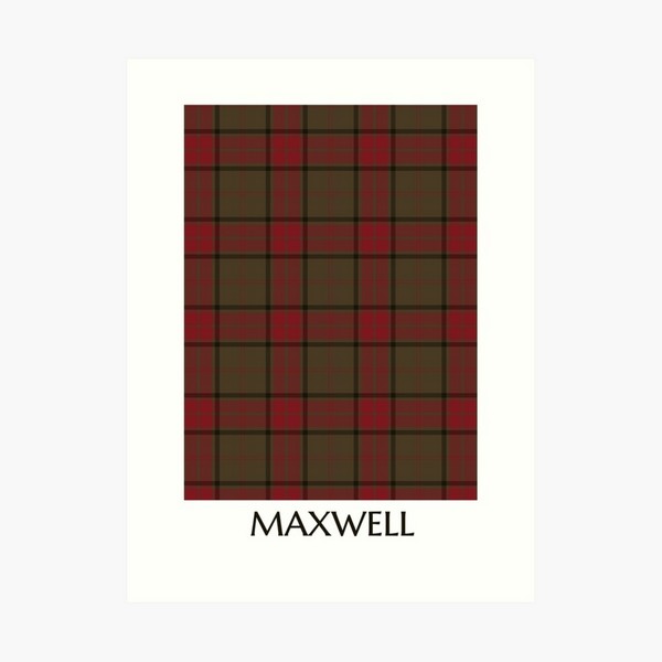 Maxwell Hunting tartan art print