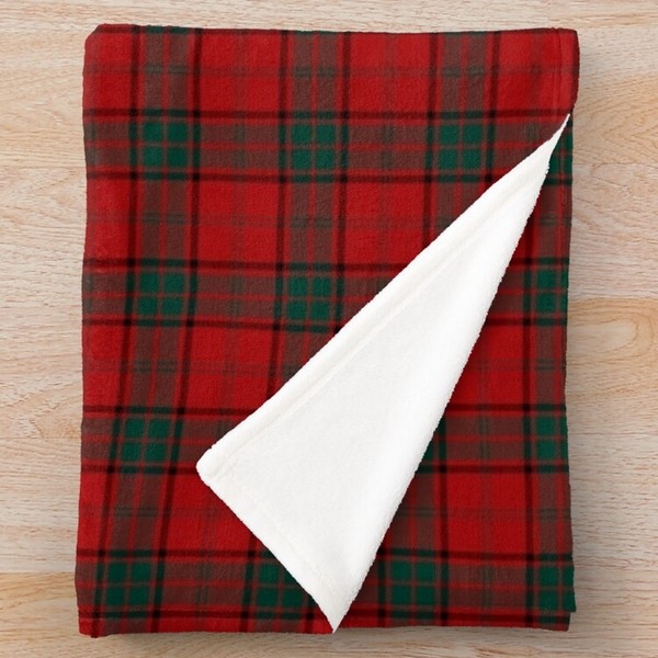 Clan Maxwell tartan fleece blanket from Plaidwerx.com